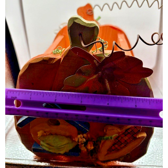 Vintage Fall Decor Wood Basket Hand Crafted - Picture 7 of 8